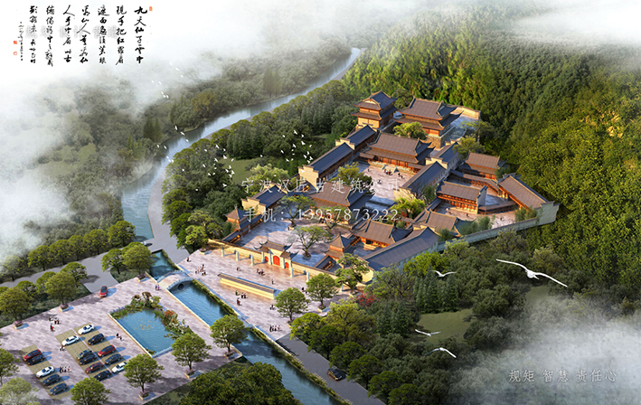 現代寺廟建筑規劃設計方案水月禪寺 現代寺廟建筑規劃設計方案水月禪寺 第3張